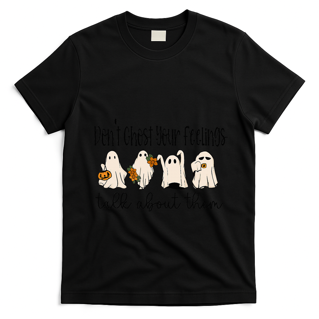 Tal Health Halloween DonT Ghost Your Feelings Halloween T-Shirt - Black