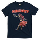 Tropical Halloween Party Mahaloween Hula T-Shirt - Navy Blue