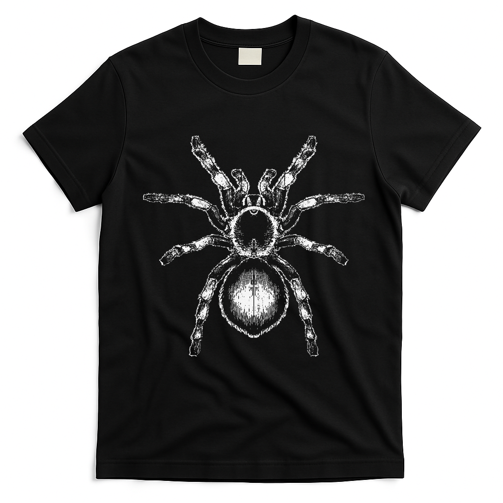 Tarantula Huge Spider Phobia Halloween Costume Arachnophobia T-Shirt - Black