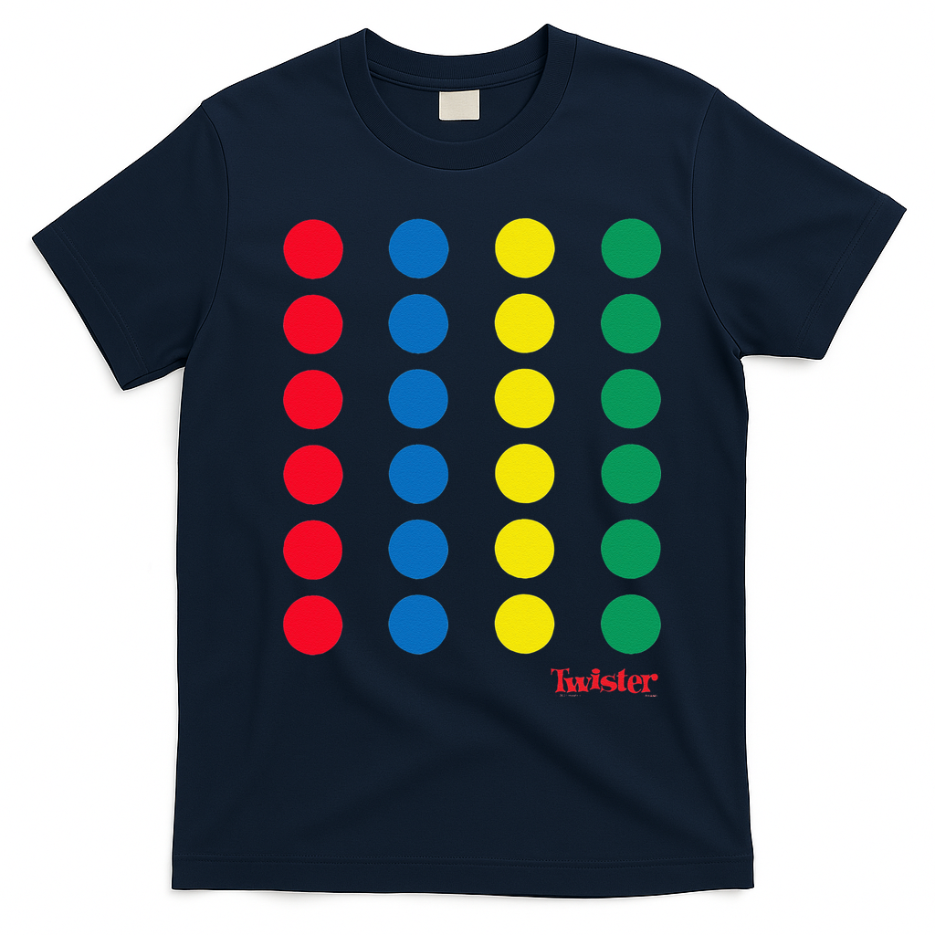 Twister Halloween Twister Board Costume T-Shirt - Navy Blue