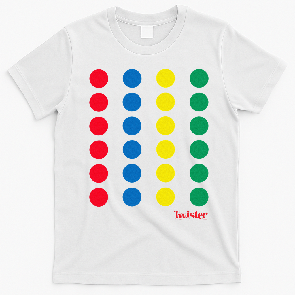 Twister Halloween Twister Board Costume T-Shirt - White