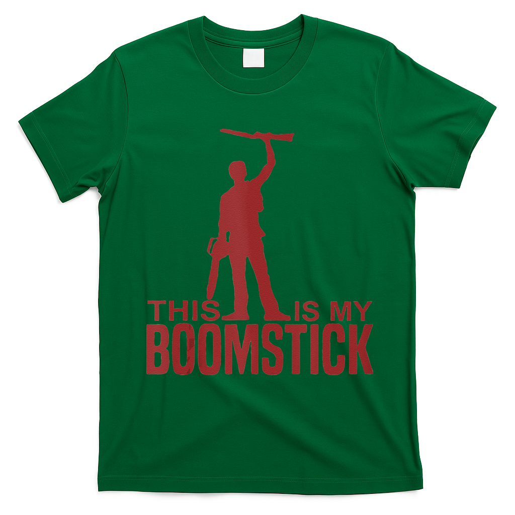 This Is My Boomstick Shotgun Chainsaw Dead Evil Halloween Gift T-Shirt - Irish Green