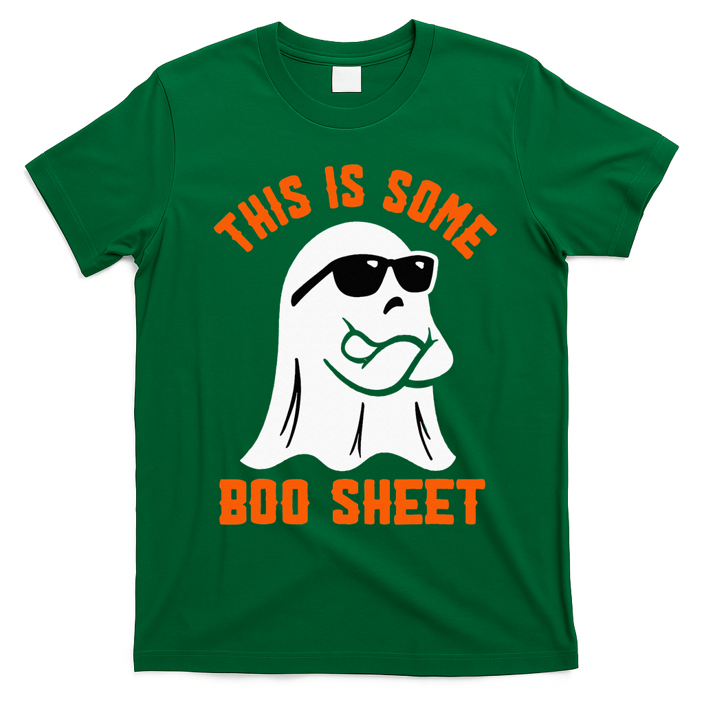 This Is Some Boo Sheet Cool Ghost Funny Halloween Costume T-Shirt - Irish Green