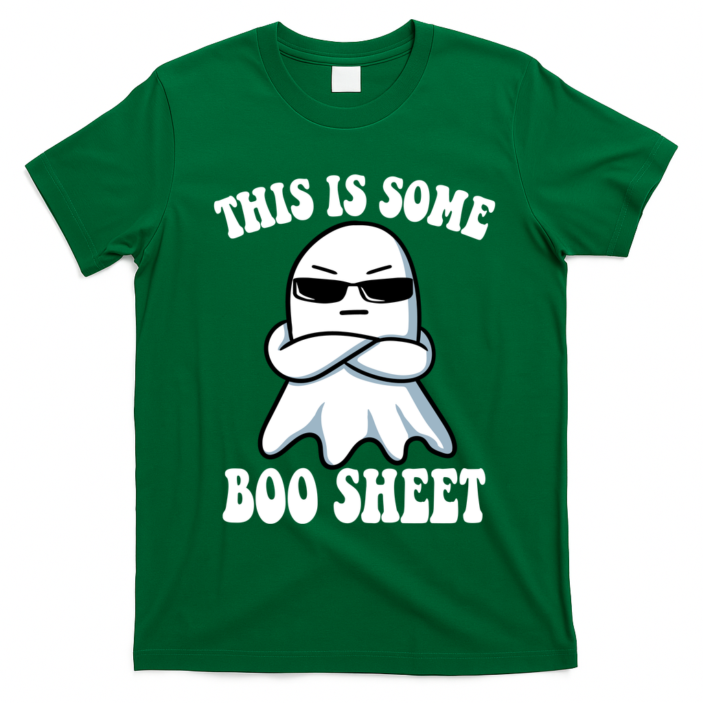 This Is Some Boo Sheet Funny Ghost T-Shirt - Irish Green
