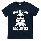 This Is Some Boo Sheet Funny Ghost T-Shirt - Navy Blue