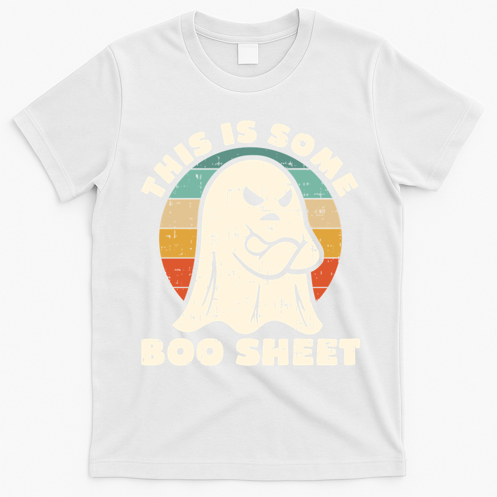 This Is Some Boo Sheet Funny Halloween Costumes Men Women T-Shirt - White
