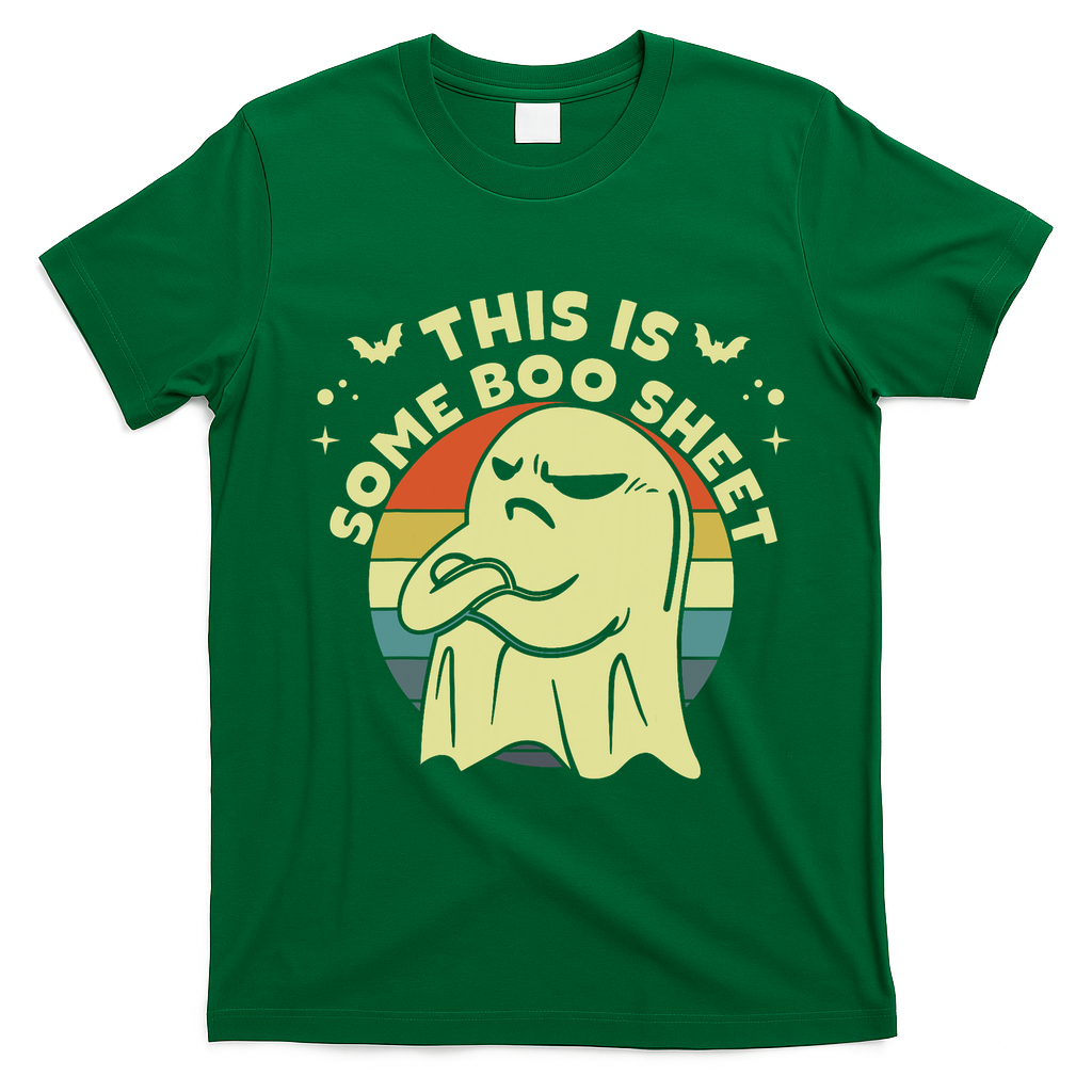 This Is Some Boo Sheet Ghost Halloween Costume Funny T-Shirt - Irish Green