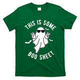This Is Some Boo Sheet Ghost Funny Halloween T-Shirt - Irish Green