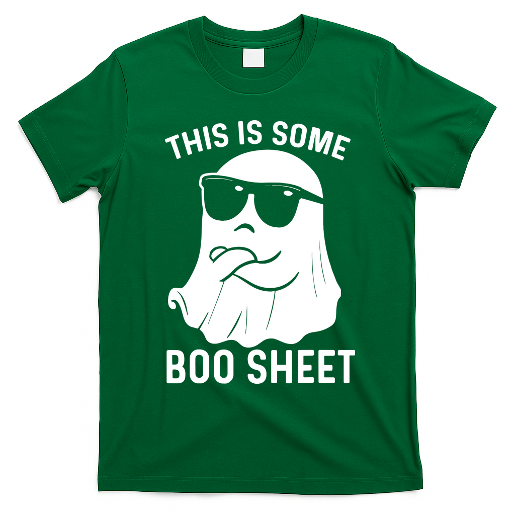This Is Some Boo Sheet Ghost Halloween Costume T-Shirt - Irish Green