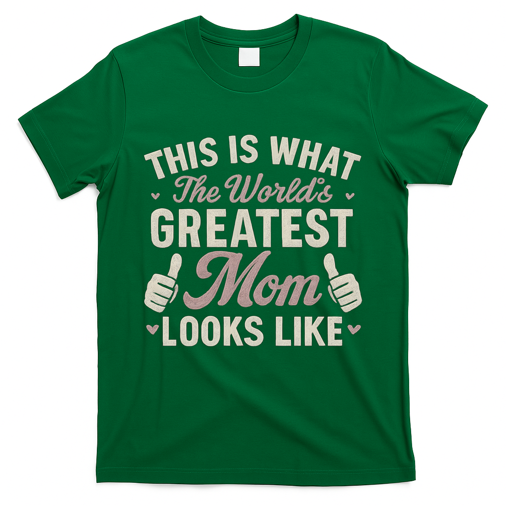 This Is What The World's Greatest Mom Looks Like T-Shirt