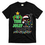 Is This Jolly Enough Funny Christmas Cat T-Shirt