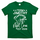 Team Jimothy Night Crew 2026 T-Shirt - Irish Green