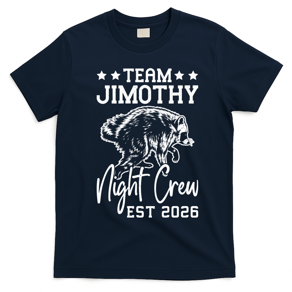 Team Jimothy Night Crew 2026 T-Shirt - Navy Blue