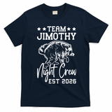 Team Jimothy Night Crew 2026 T-Shirt - Navy Blue