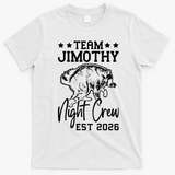 Team Jimothy Night Crew 2026 T-Shirt - White