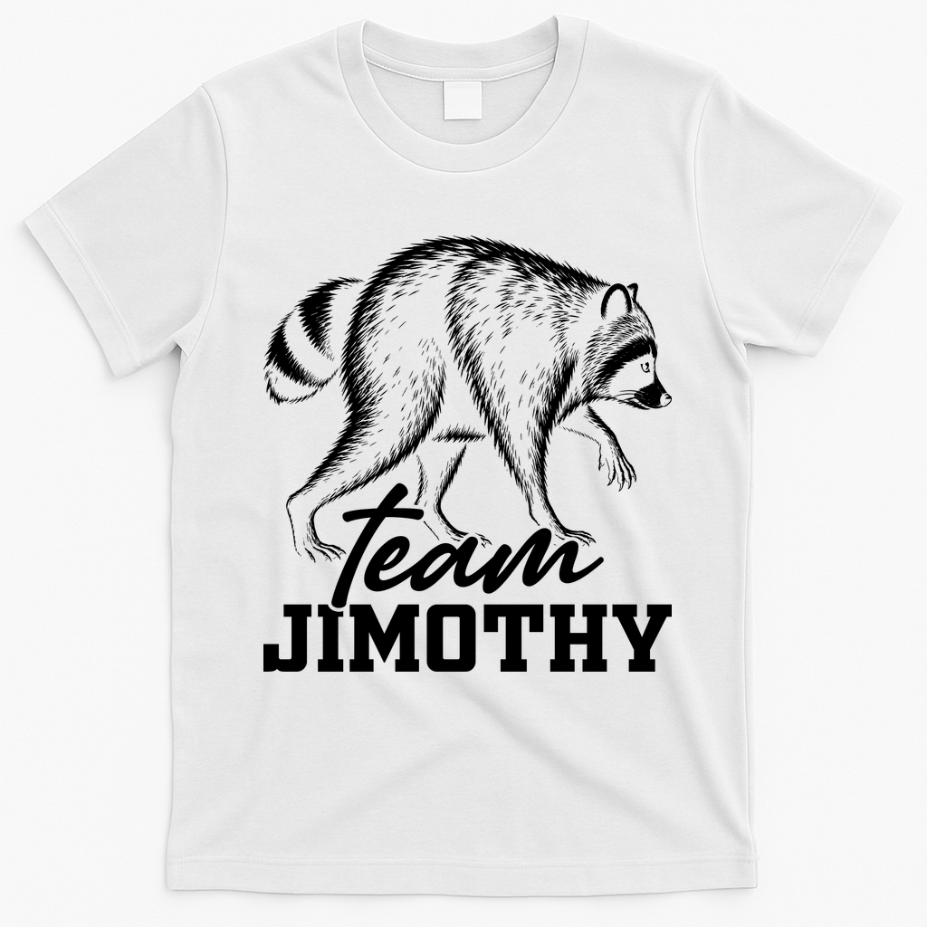 Team Jimothy Raccoon T-Shirt - White