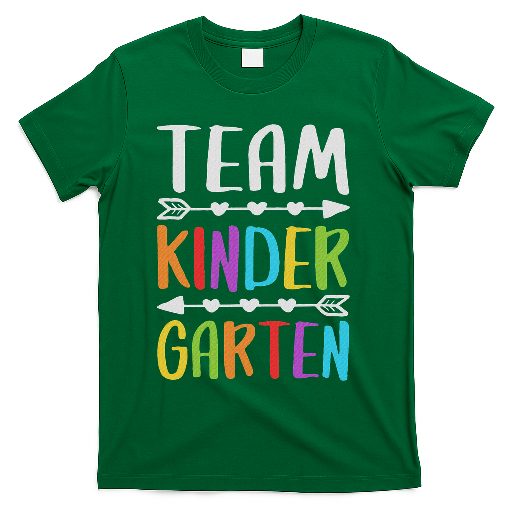 Team Kindergarten Teacher Back To School T-Shirt - Green