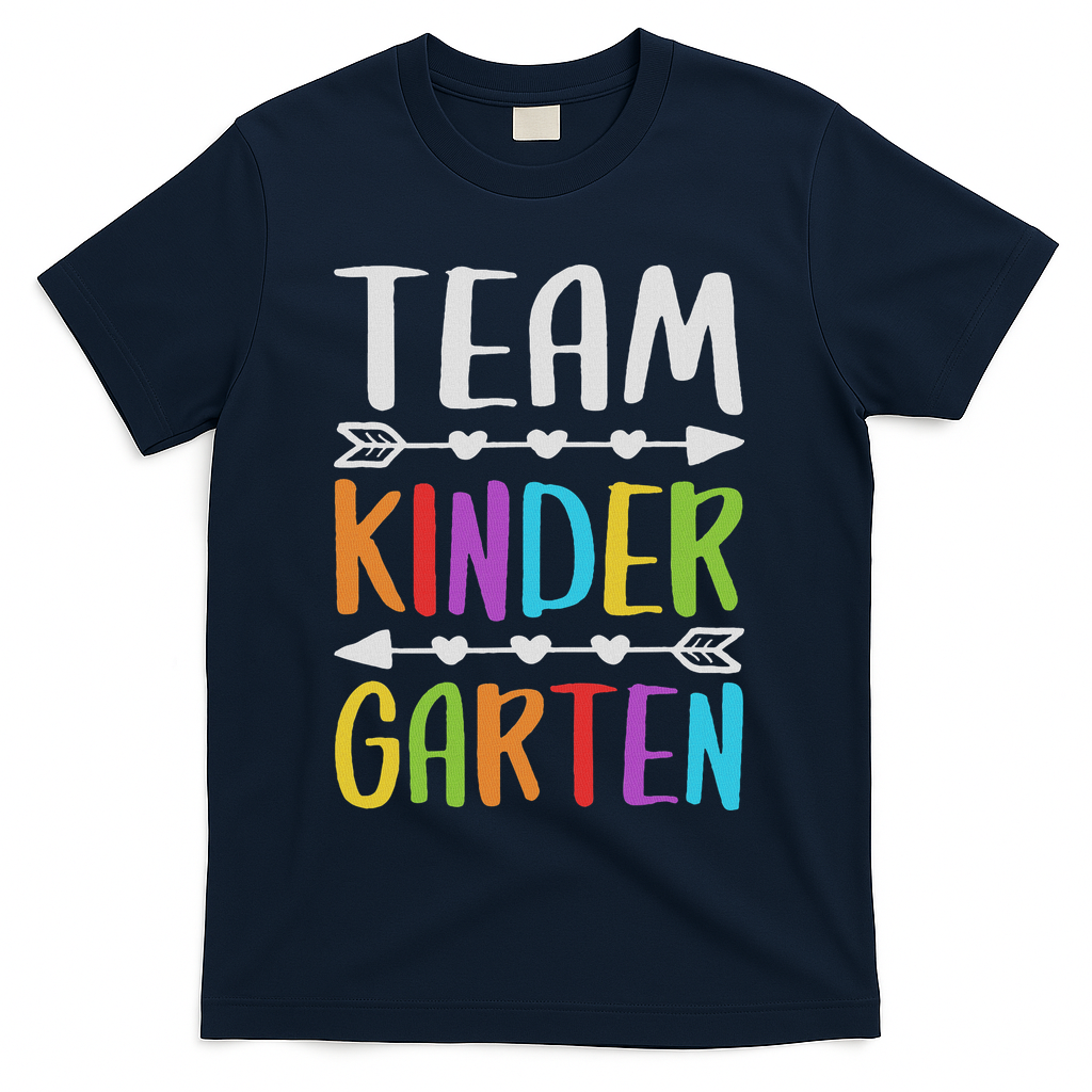 Team Kindergarten Teacher Back To School T-Shirt - Navy