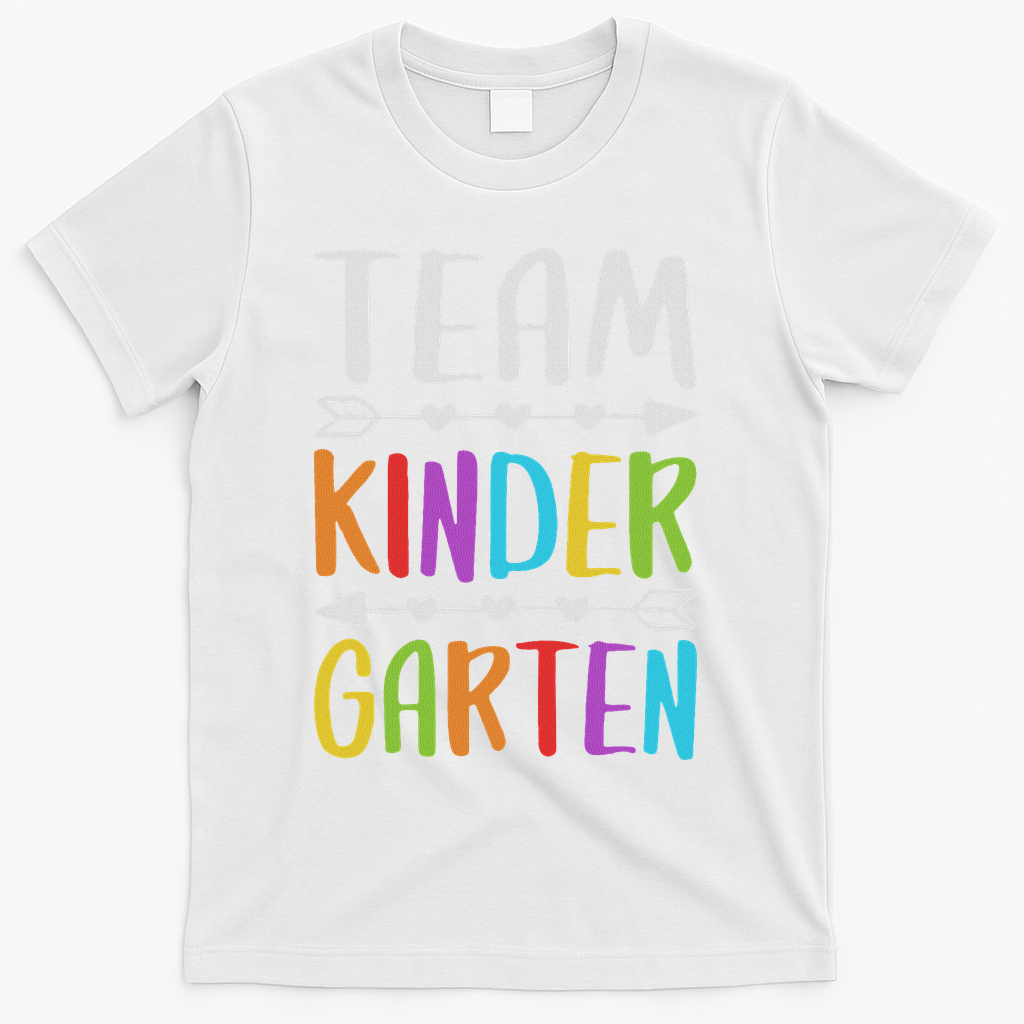 Team Kindergarten Teacher Back To School T-Shirt - White