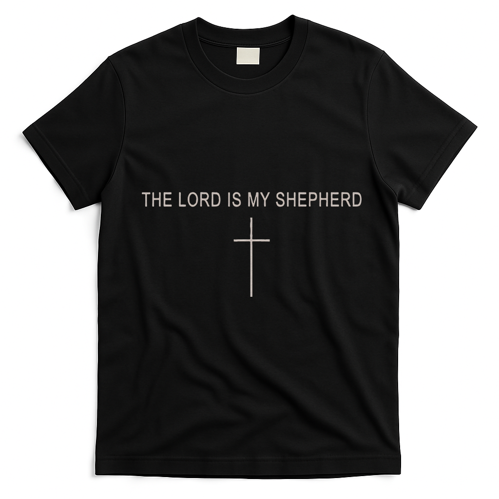 The Lord Is My Shepherd T-Shirt - Black
