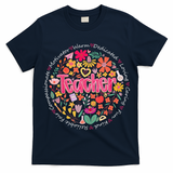 Teach Love Inspire Wildflower Teacher Funny Back To School T-Shirt