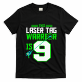 This Laser Tag Warrior Is 9 Gaming Birthday Party T-Shirt