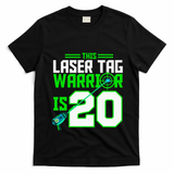 This Laser Tag Warrior Is 20 Gaming Birthday Party T-Shirt