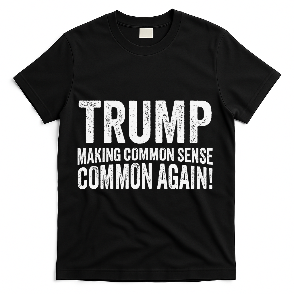 Trump Making Common Sense Common Again T-Shirt - Black