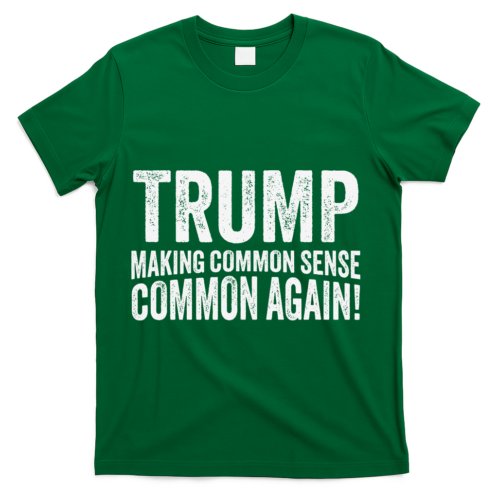 Trump Making Common Sense Common Again T-Shirt - Green
