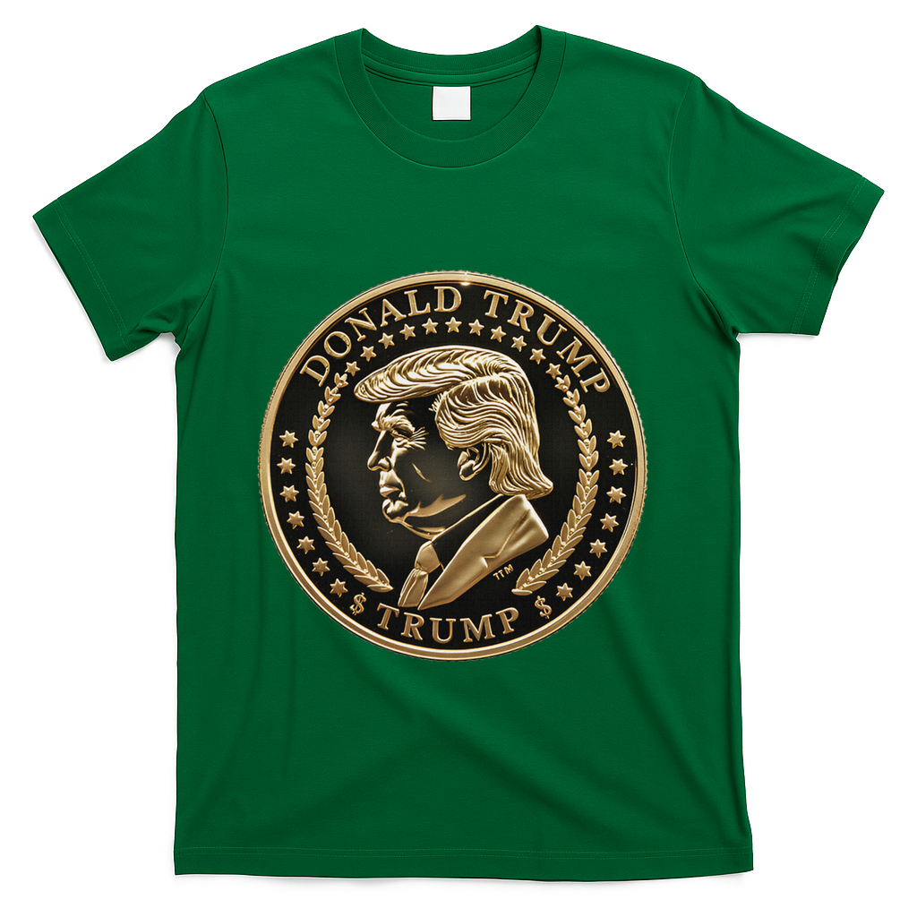$Trump Meme Coin President Donald Trump T-Shirt - Green