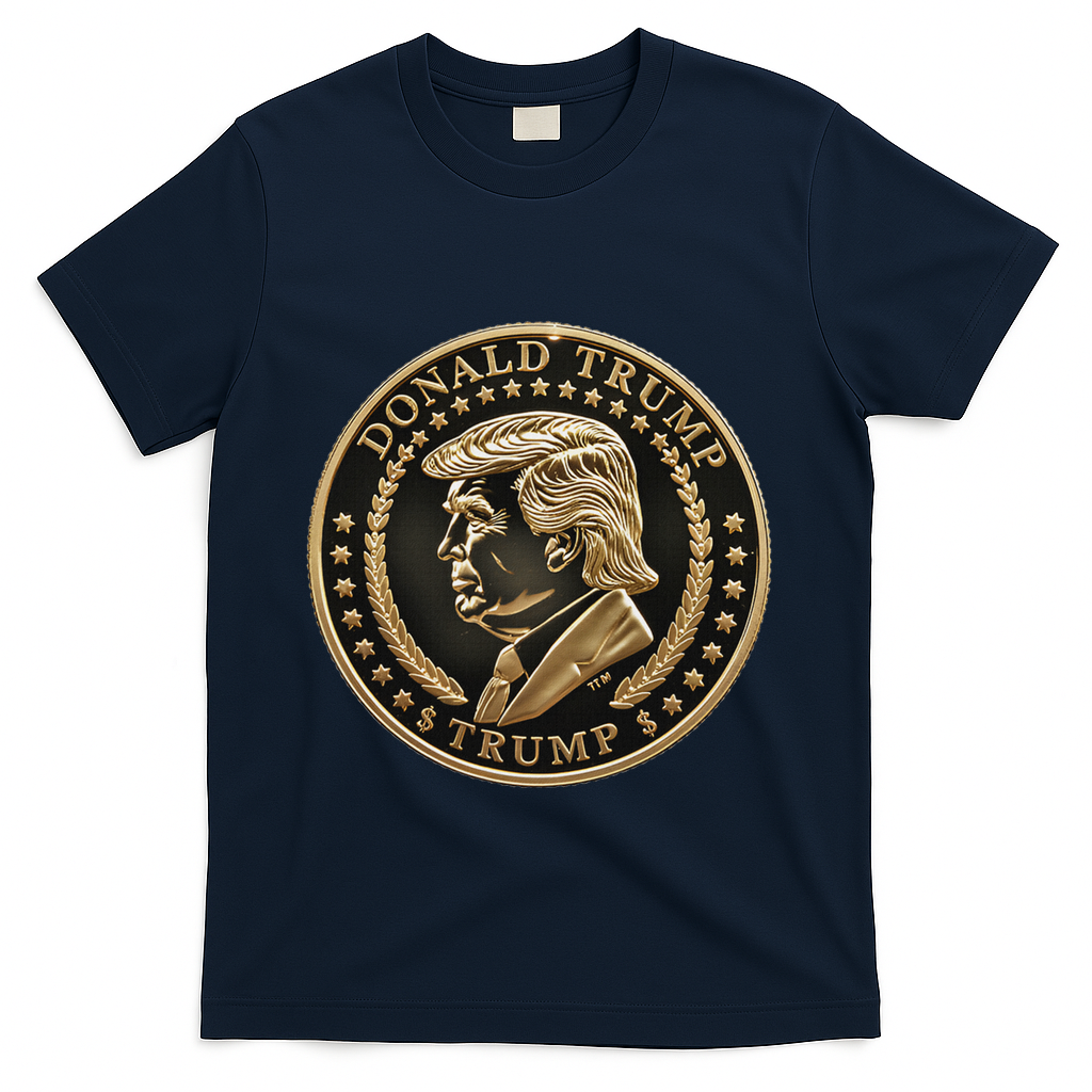 $Trump Meme Coin President Donald Trump T-Shirt - Navy