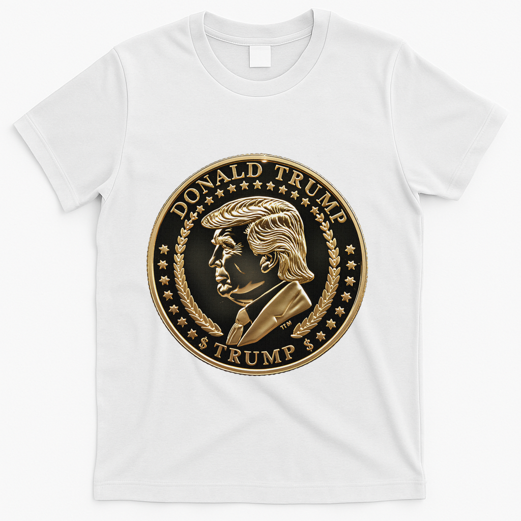 $Trump Meme Coin President Donald Trump T-Shirt - White