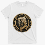 $Trump Meme Coin President Donald Trump T-Shirt - White