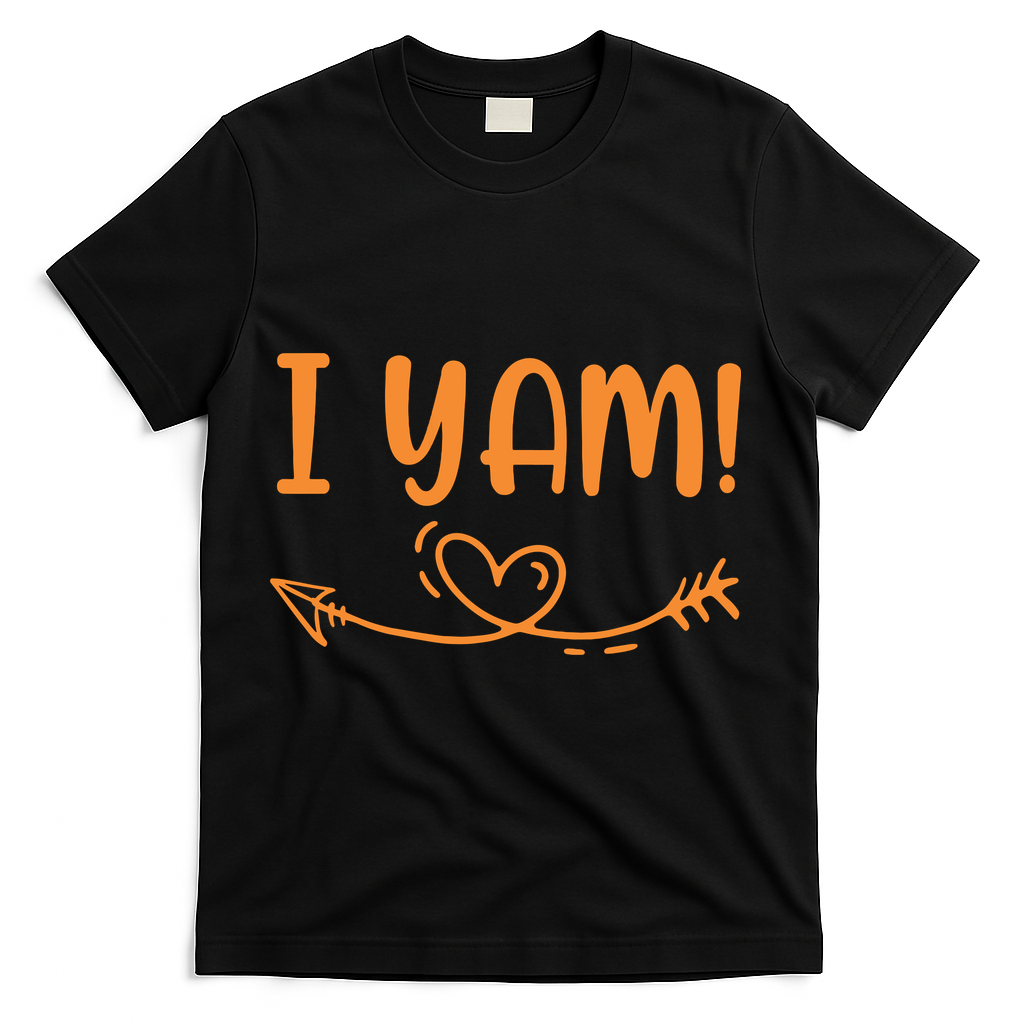 Thanksgiving Matching Couple SheS My Sweet Potato I Yam Set T-Shirt - Black