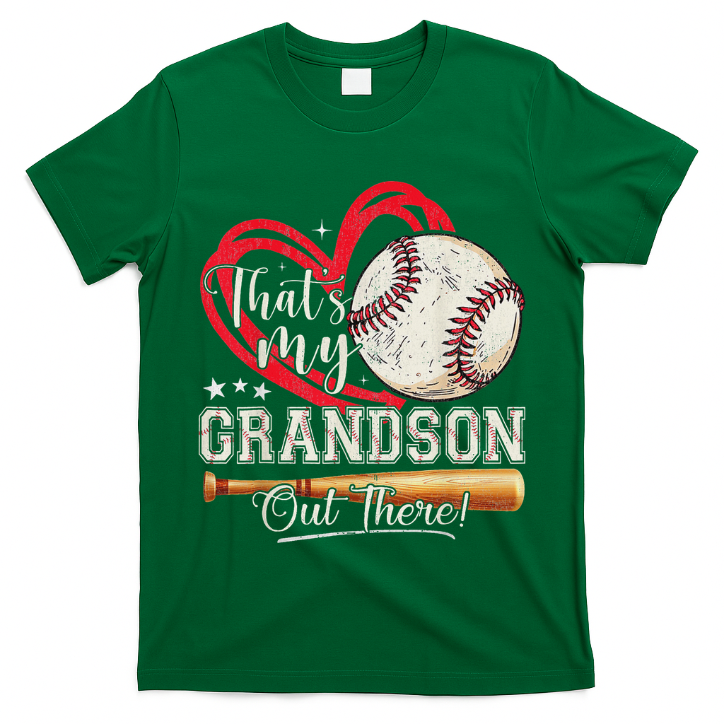 That's My Grandson Out There Baseball Grandma Mother's Day T-Shirt