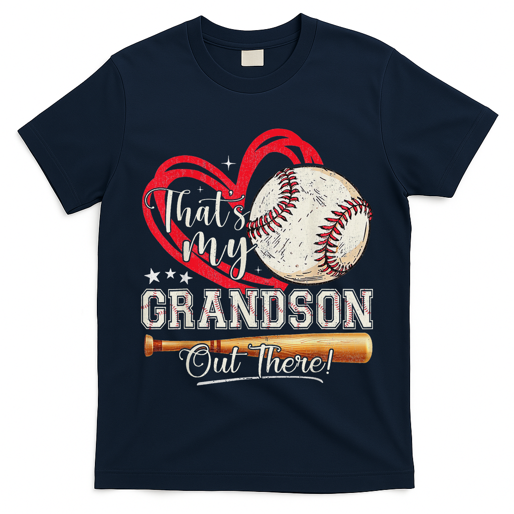 That's My Grandson Out There Baseball Grandma Mother's Day T-Shirt
