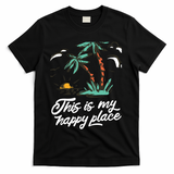 This Is My Happy Place Summer Life T-Shirt - Black