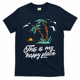 This Is My Happy Place Summer Life T-Shirt - Navy