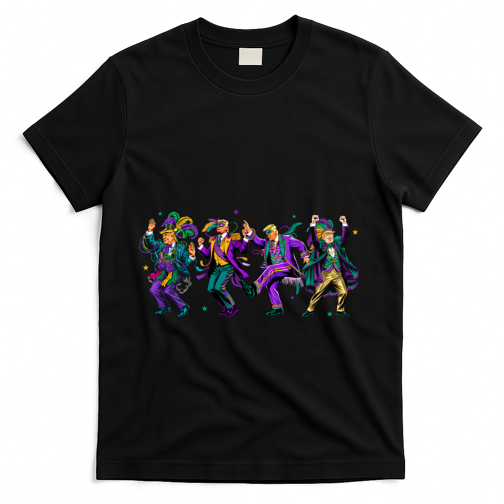 Trump Make Mardi Gras Great Again Funny Parade Costume Humor Gift T-Shirt - Black