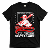 Tonopah Mollycoddlers Nevada Vintage Baseball Team  T-Shirt - Black