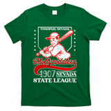 Tonopah Mollycoddlers Nevada Vintage Baseball Team  T-Shirt - Green