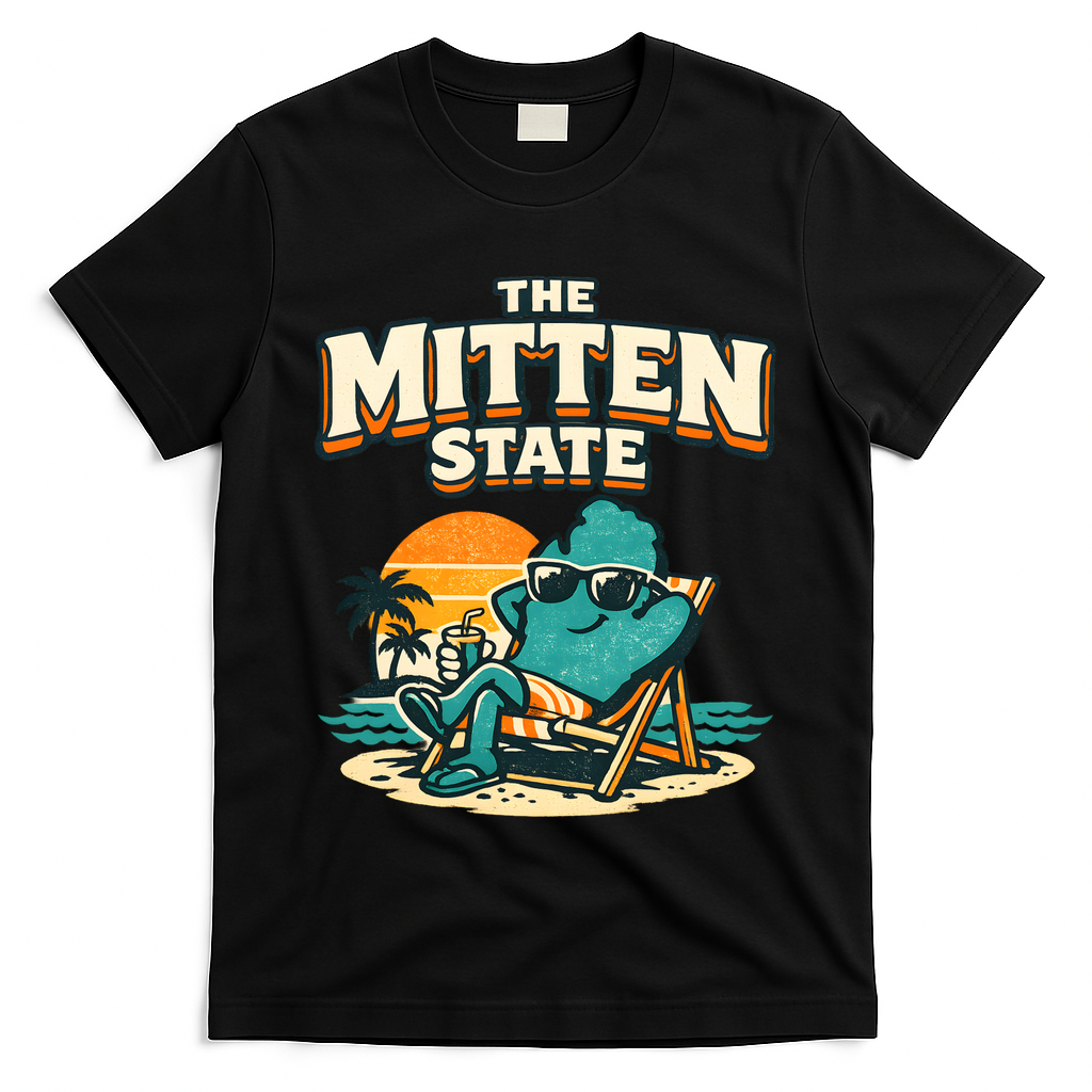 The Mitten State Funny Chillin T-Shirt