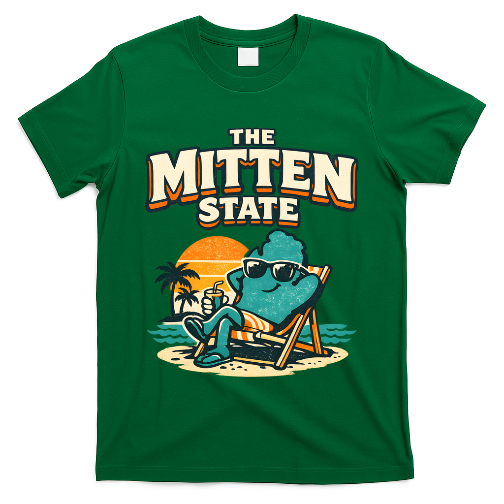 The Mitten State Funny Chillin T-Shirt