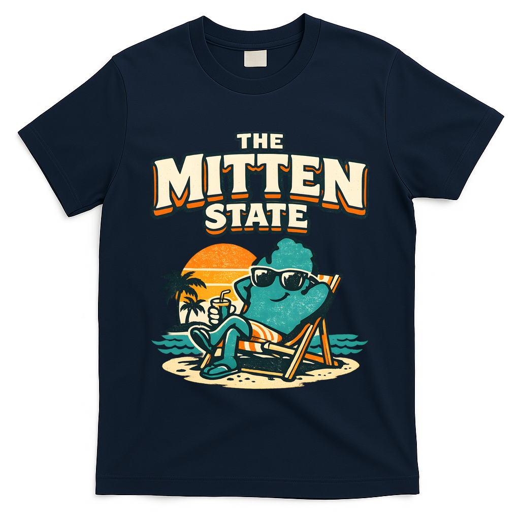 The Mitten State Funny Chillin T-Shirt