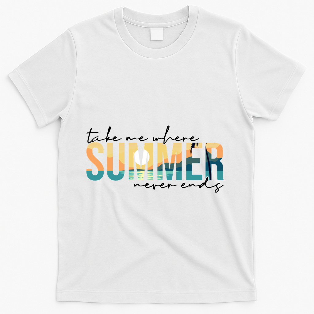 Take Me Where Summer Never Ends T-Shirt - White