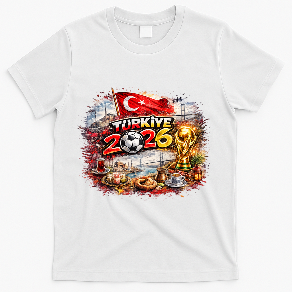 TURKIYE North America Soccer Tournament 2026 T-Shirt - White