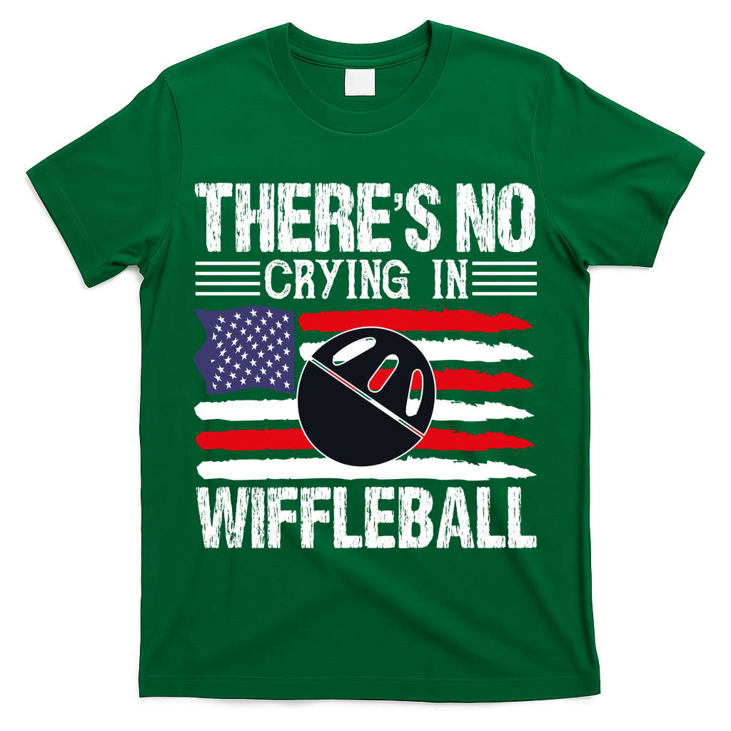 There's No Crying In Wiffleball Player Funny T-Shirt