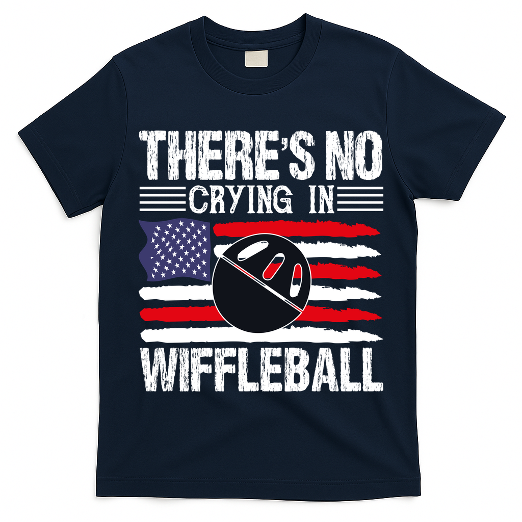 There's No Crying In Wiffleball Player Funny T-Shirt