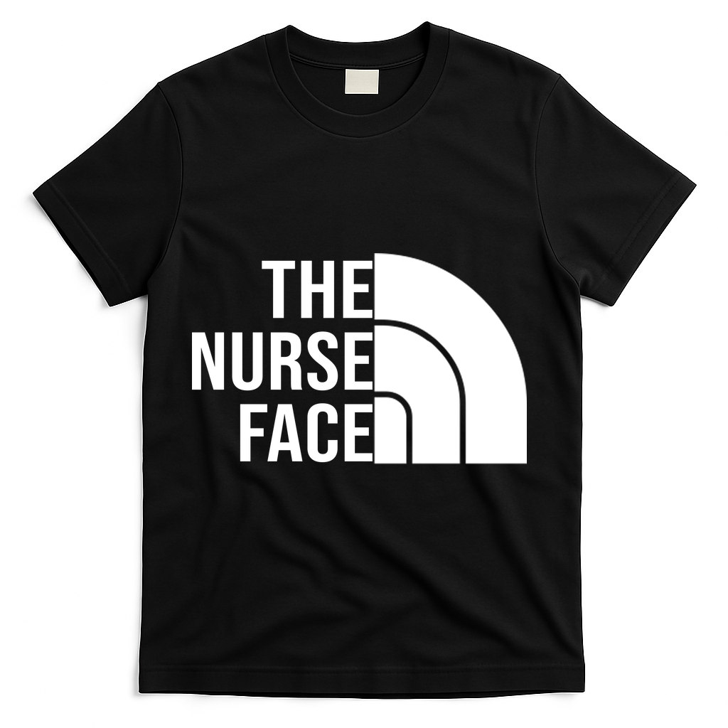 The Nurse Face Gift For Nurse T-Shirt - Black