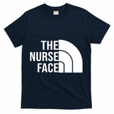 The Nurse Face Gift For Nurse T-Shirt - Navy